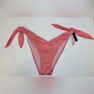 Victoria’s Secret NWT Women’s Pink Bikini Bottom with‎ Side Ties Size M